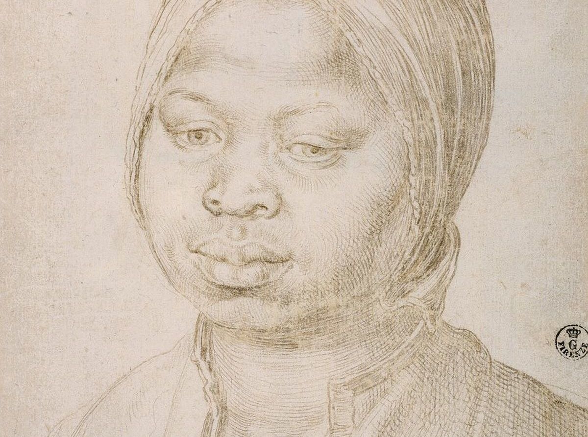 Albrecht Dürer: Katharina, 1521, Silberstiftzeichnung. bpk.