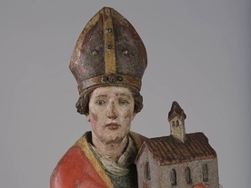 Heiliger Wolfgang, Michel Erhart, Ulm um 1475 