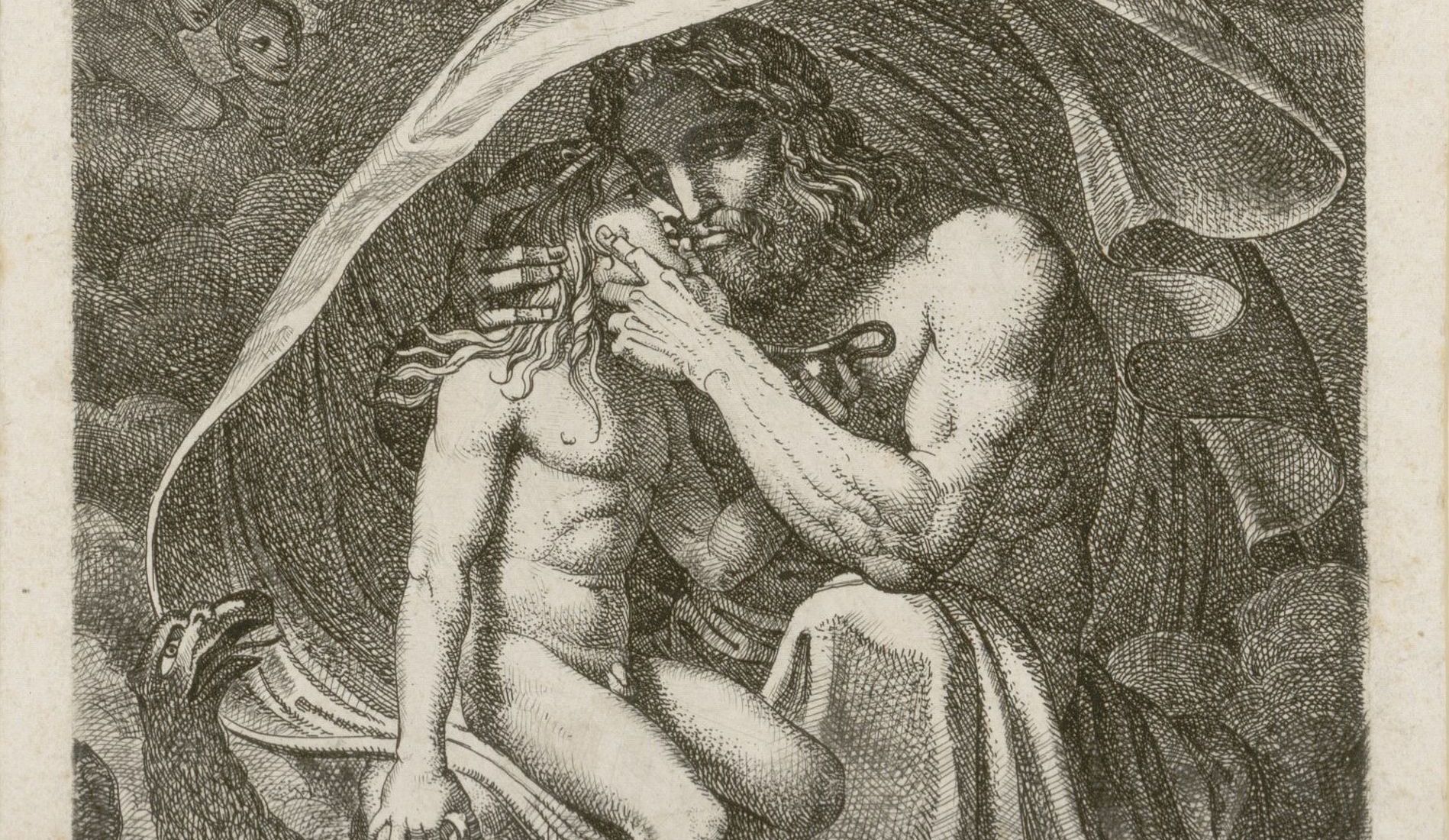 Karl Ruß, Jupiter liebkost Ganymed, 1810