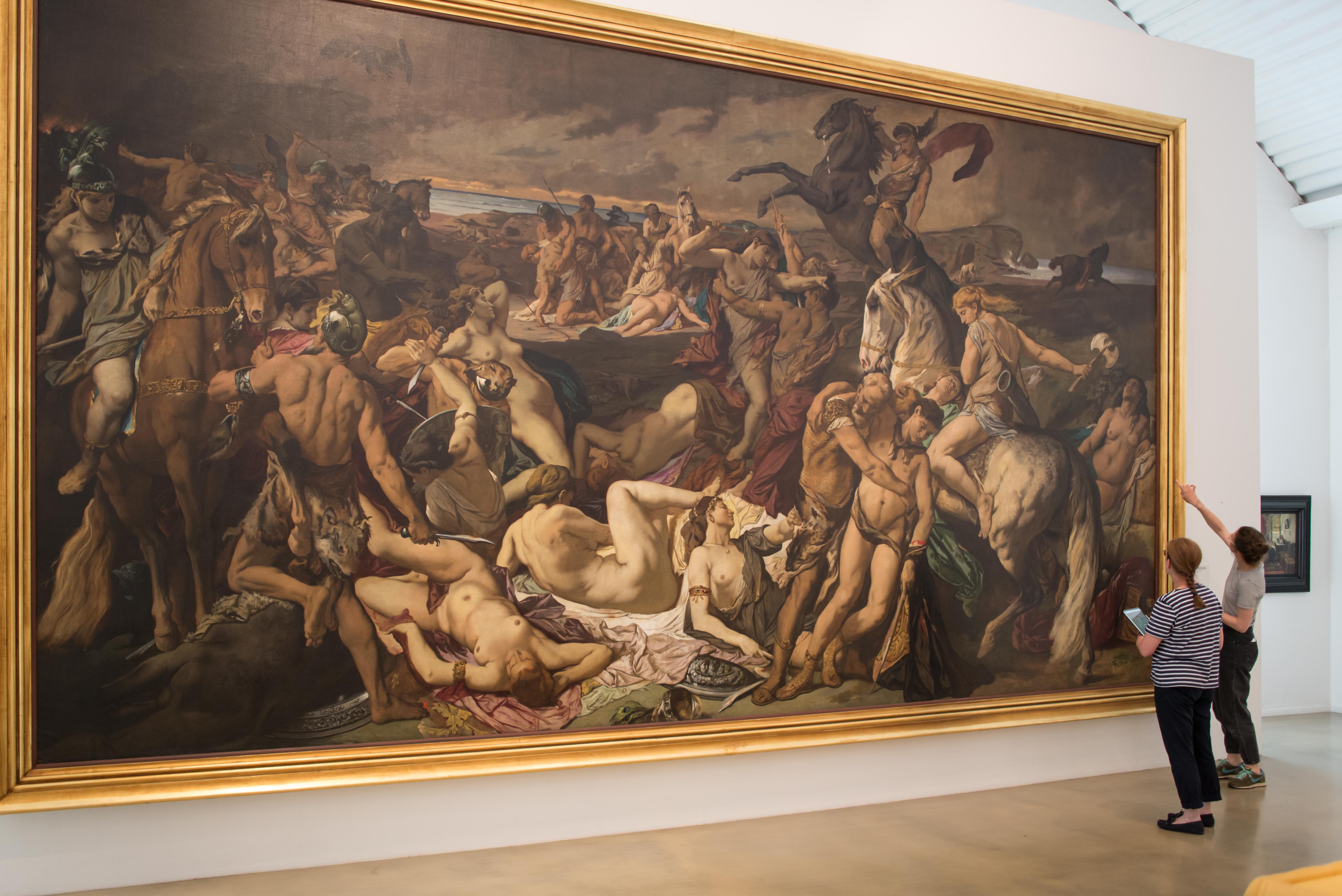 Die Amazonenschlacht, Anselm Feuerbach, 1870-1873