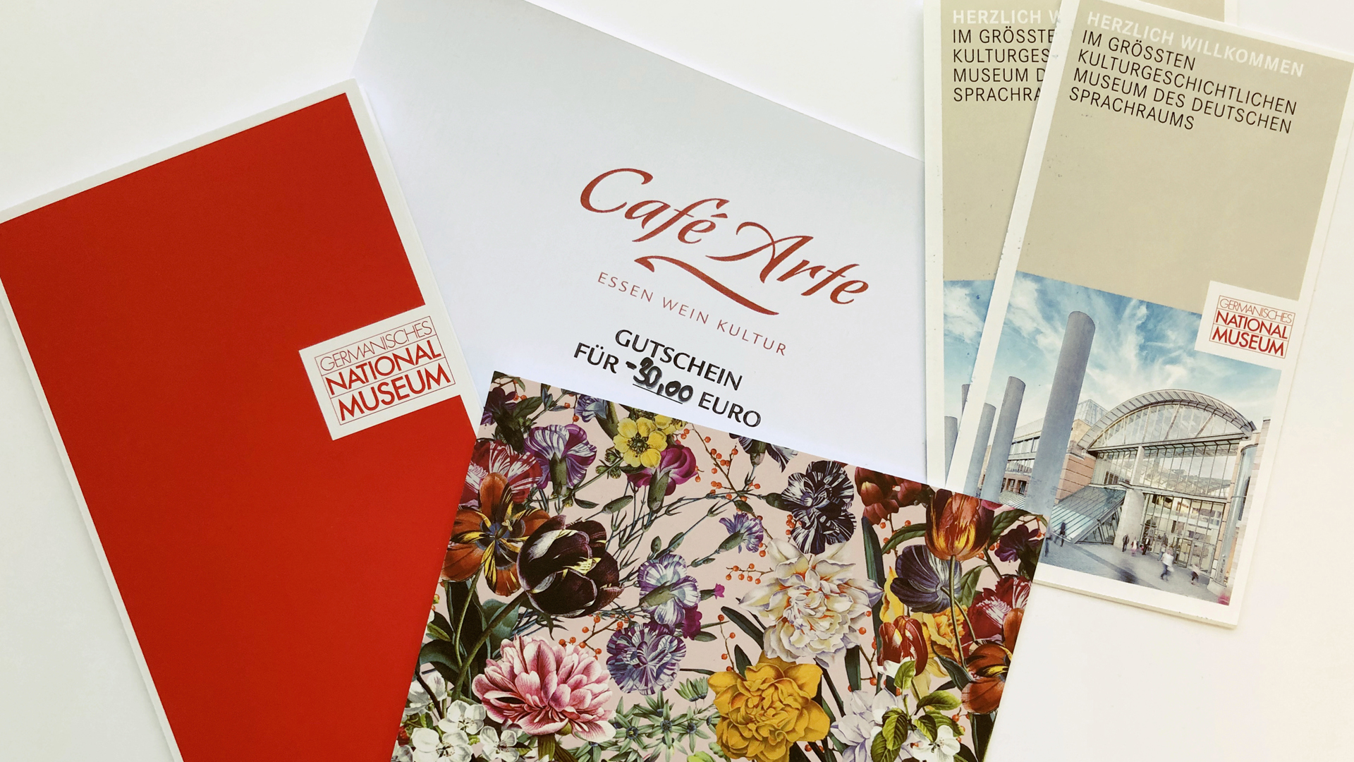 Eintrittskarten für das GNM, Museumsshop-Gutschein,Café Arte-Gutschein Eintrittskarten für das GNM, Museumsshop-Gutschein,Café Arte-Gutschein