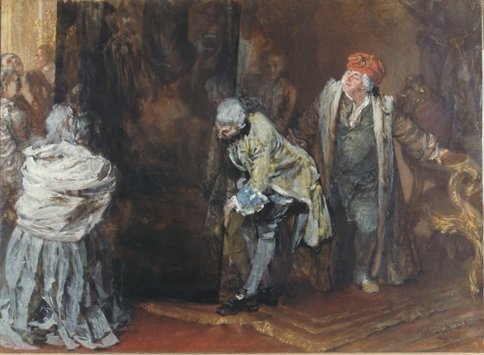 Adolph Menzel: Platz für den großen Raphael, 1855/59