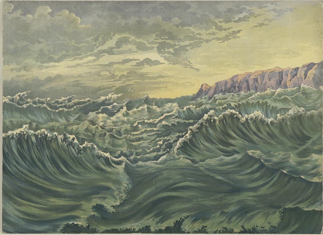 Stürmisches Meer, nach 1886 J. F. Schreiber, Esslingen Papiertheater
