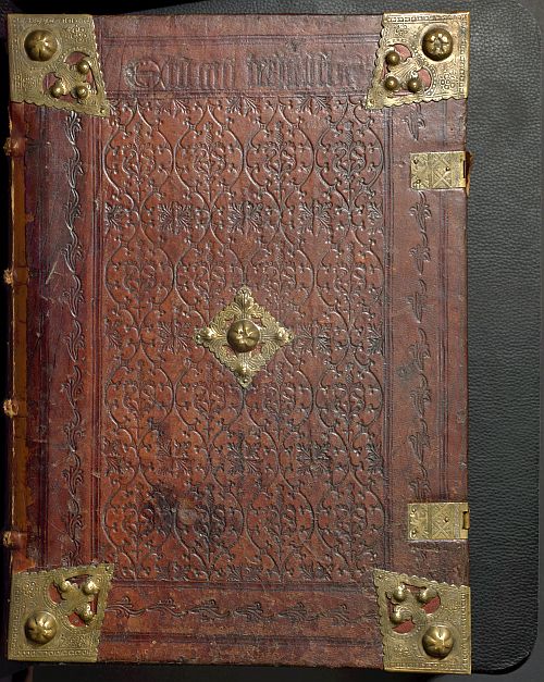 Buchdeckel der sogenannten Kobergerbibel aus dem Jahre 1483