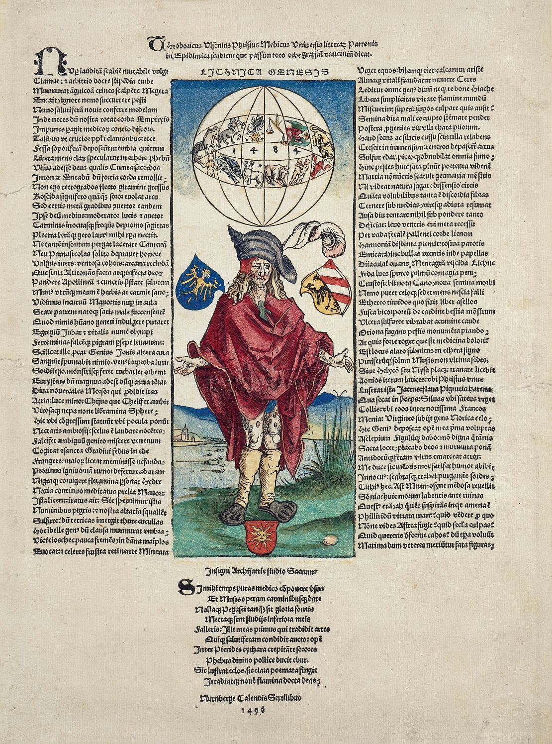 Flugblatt auf die Syphilis (Der Syphilitiker), 1496, © bpk, Kupferstichkabinett, Staatliche Museen zu Berlin, Jörg P. Anders