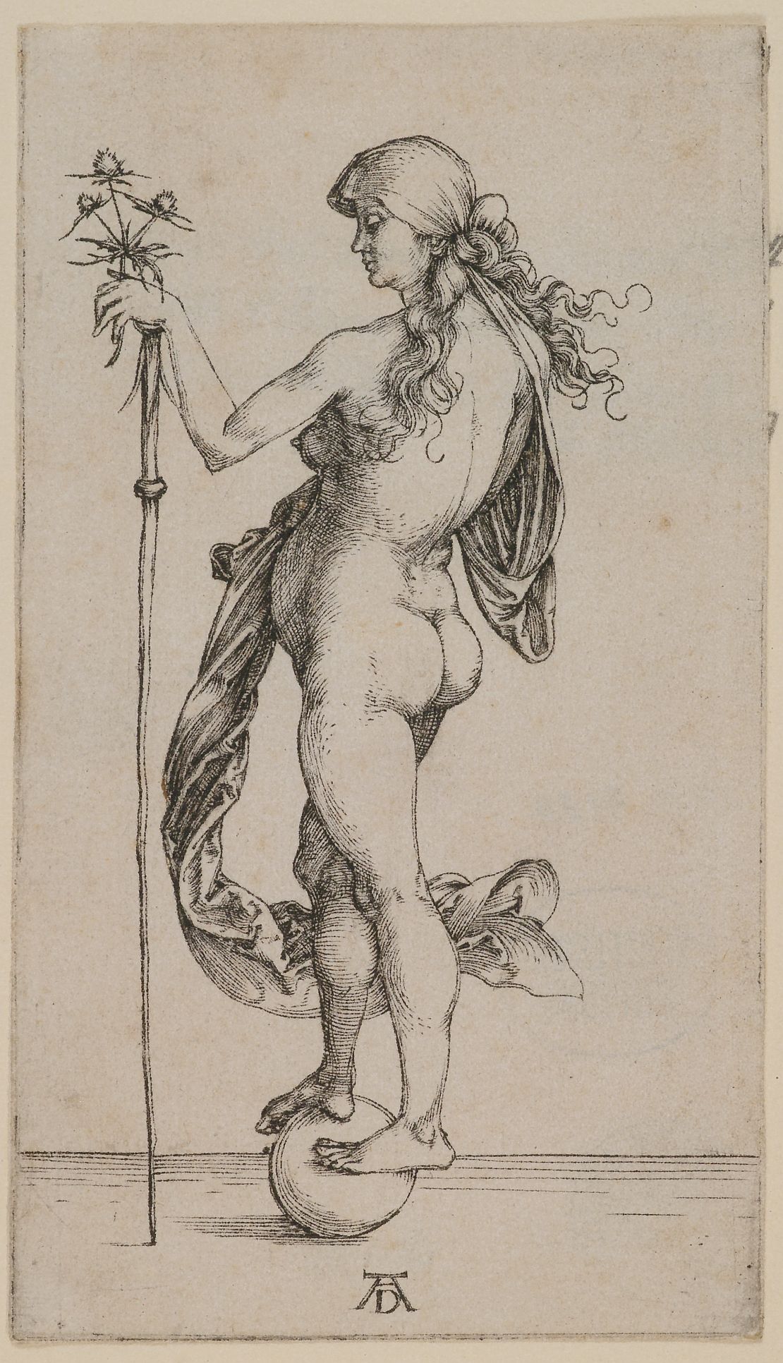 Albrecht Dürer: Fortuna (Das kleine Glück), 1495/96 (Foto: Monika Runge)