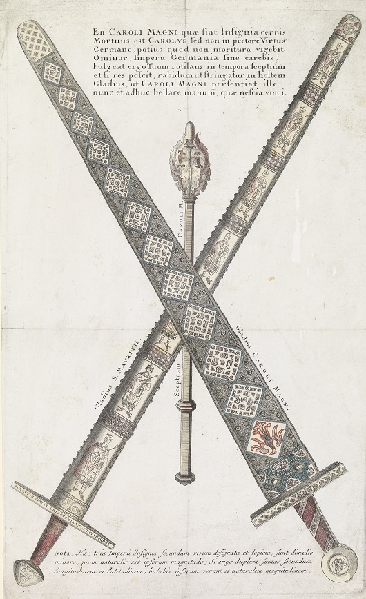 Reichsinsignien in halber Größe, Johann Adam Delsenbach, 1746/1755