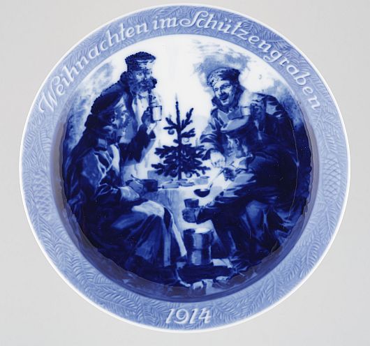 Weihnachtsteller „Weihnachten im Schützengraben, Selb, 1914