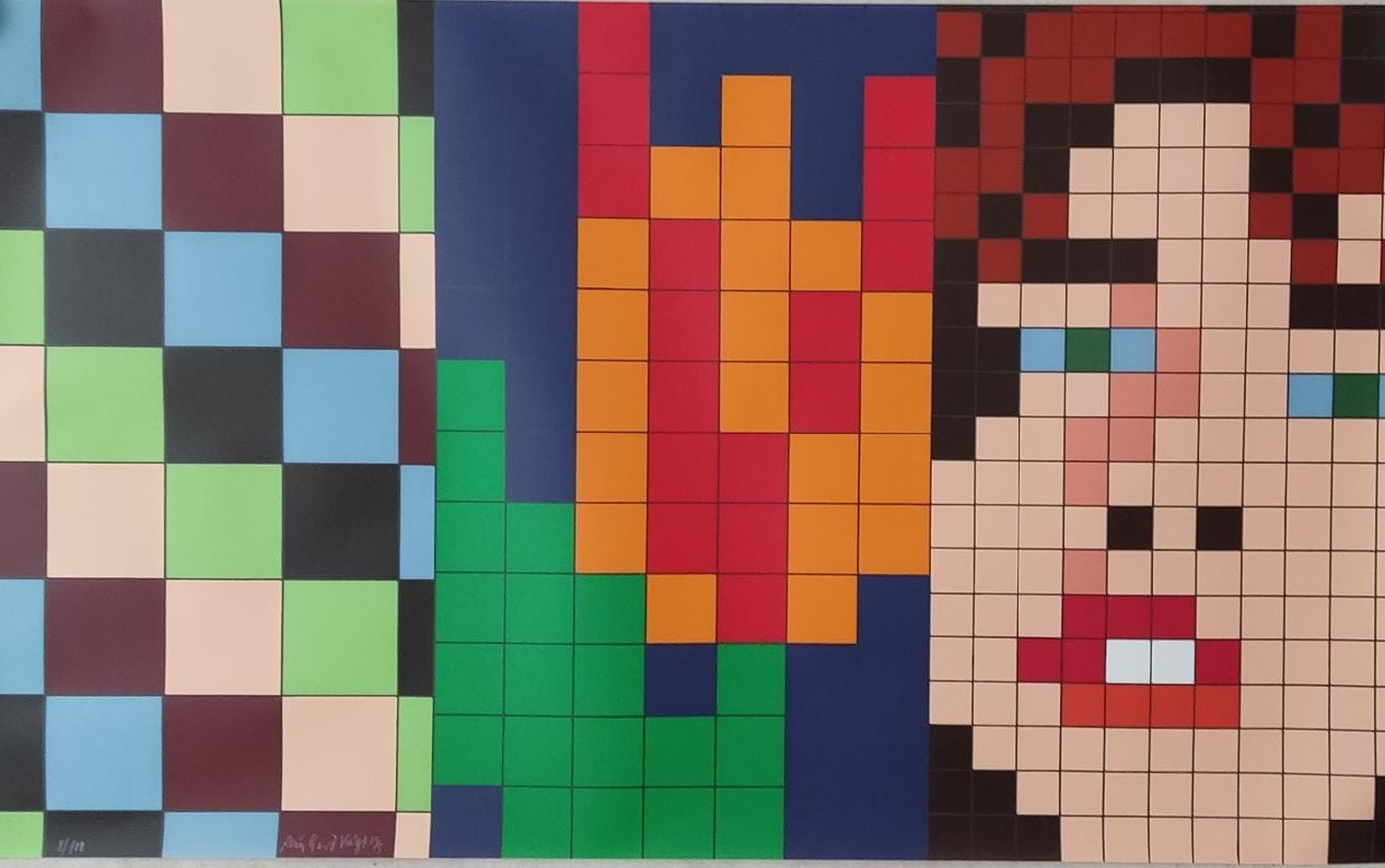 Reinhard Voigt: Siebdruck Drei Teile, 1973, Courtesy Reinhard Voigt
